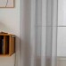 Beauty Home Κουρτίνα γάζα μονόχρωμη με 8 μεταλλικούς κρίκους Fit Art 8447 140×270 Γκρι