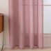 Beauty Home Κουρτίνα γάζα μονόχρωμη με 8 μεταλλικούς κρίκους Fit Art 8447 140×270 Ροζ