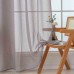Beauty Home Κουρτίνα γάζα μονόχρωμη με 8 μεταλλικούς κρίκους Sharp Art 8448 140×270 Αμέθυστος