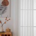 Beauty Home Κουρτίνα γάζα μονόχρωμη με 8 μεταλλικούς κρίκους Sharp Art 8448 140×270 Εκρού