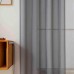 Beauty Home Κουρτίνα γάζα μονόχρωμη με 8 μεταλλικούς κρίκους Sharp Art 8448 140×270 Ανθρακί