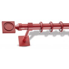 Μεταλλικό Κουρτινόξυλο – Enis Φαιστός ΧΚ – Φ25mm – Κόκκινο Κεραμιδί Ν55/8040 - Διπλό Φ20