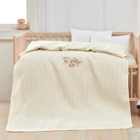 Beauty Home Κουβέρτα πικέ με κέντημα Art 5306 80X110